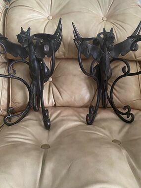 Dragon Wall Sconce Wrought Iron Handmade Candleholder ONE